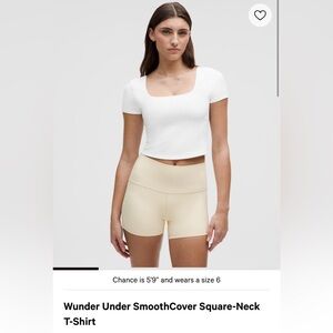 SmoothCover White Square-Neck T-Shirt